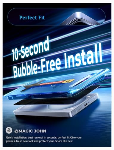 for  Galaxy S26 Ultra Privacy Screen Protector 6.9inch, 28°Anti Spy, Fast Easy Installation, Tempered Glass, Fingerprint Unlock, Bubble Free,