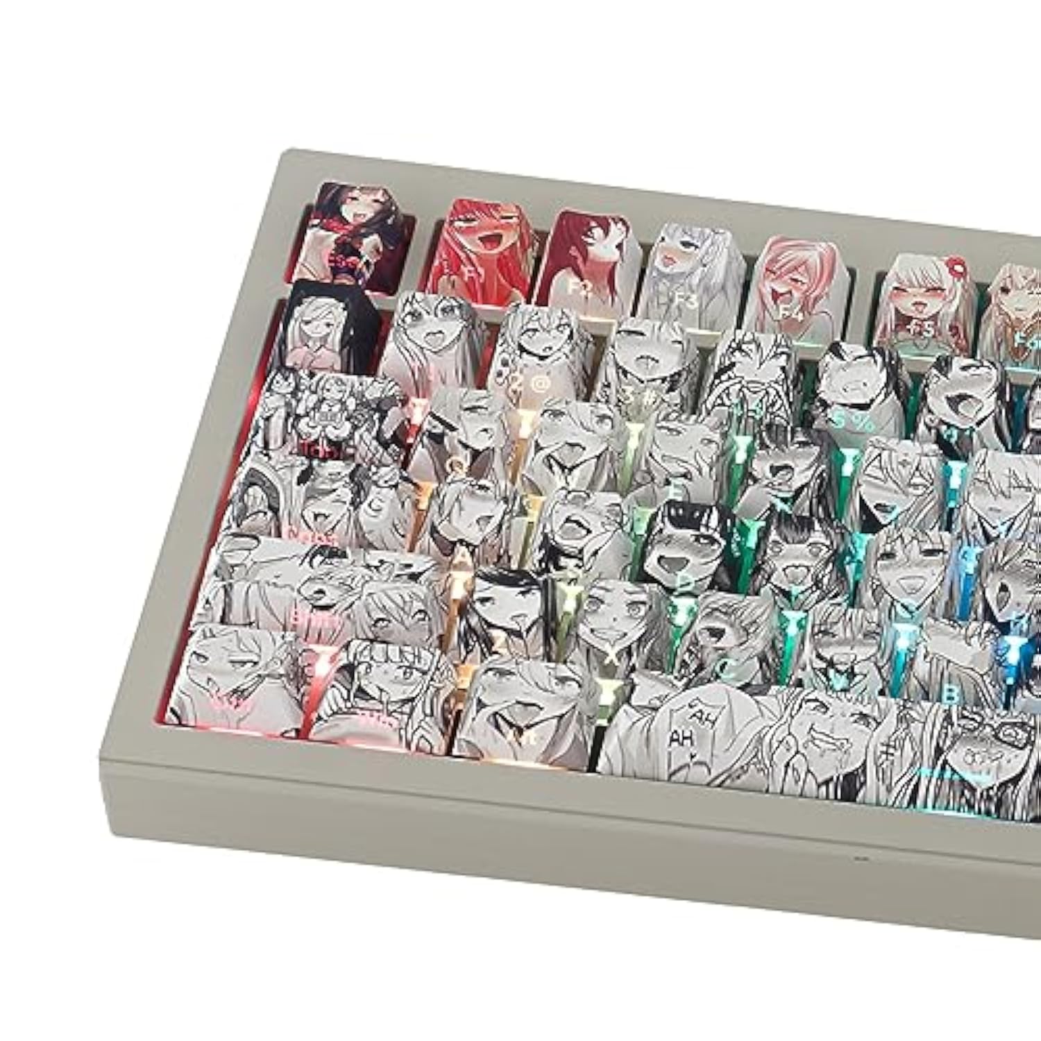 Translucent Side Print Keycaps Pbt Dye Sublimation Oem Profile 134 Keys Set Ja