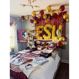 Maroon Gold Graduation Party Decorations 2025/Burgundy Gold Balloons/30Pcs Burgundy Birthday Women Maroon Wedding/Fsu Graduation/Fall Bridal Shower Decorations