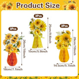 Sunflower Honeycomb Table Decorations, Summer Centerpieces For Tables Sunflower Decoration For Office Picnic Themed Party Decorations For Baby Shower Living Room