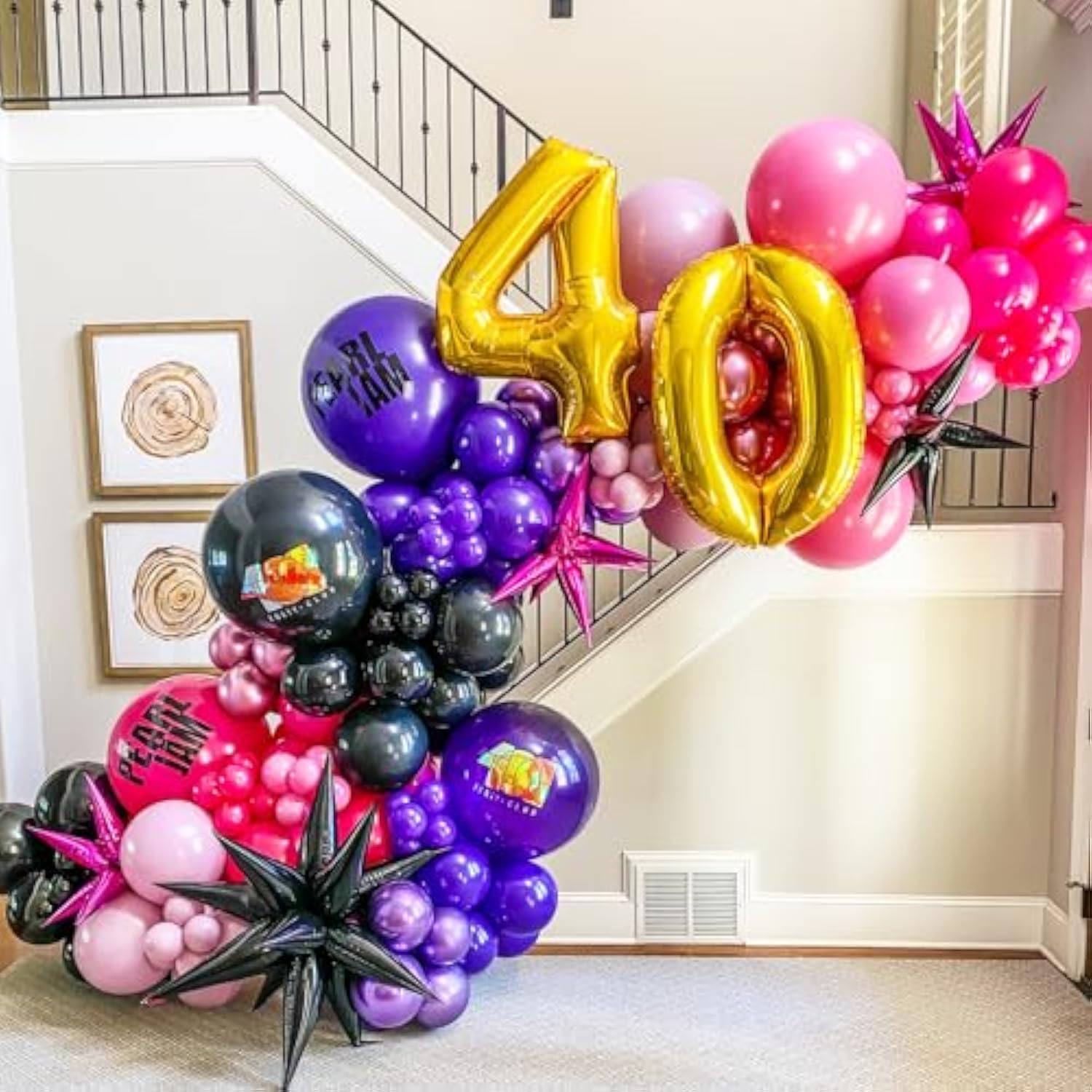 Dark Purple Balloons, 66Pack 12Inch Deep Purple Latex Party Balloons F