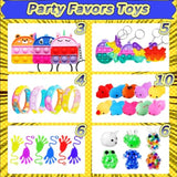 123 Pcs Party Favors For Kids, Fidget Toys Bulk, Birthday Gifts Toys, Stocking Stuffers, Prize Treasure Box Toys For Classroom, Goodie Bags Stuffers, Pinata Filler, Carnival Prizes For Boys Girls 4-10