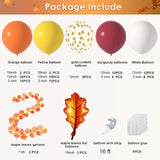 Fall Balloon Arch Kit: Thanksgiving Maple Leaf Garland (125pcs)