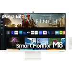 SAMSUNG 32" 4K UHD HDR Smart Monitor, Streaming TV, Camera, Alexa, White