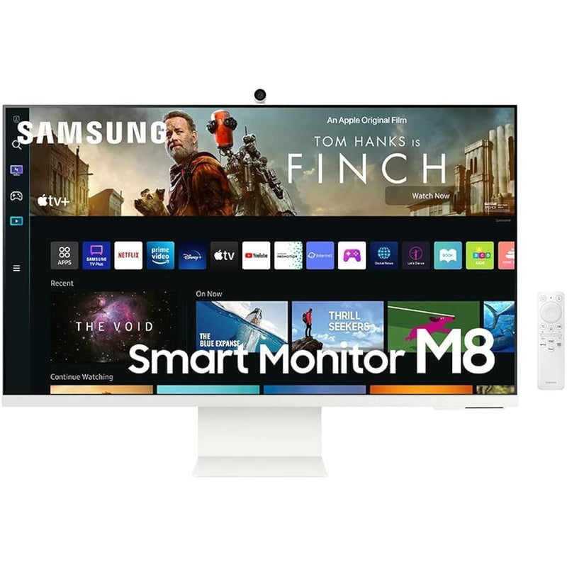 SAMSUNG 32" 4K UHD HDR Smart Monitor, Streaming TV, Camera, Alexa, White