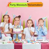 160 Pcs Colorful Party Blowouts and Noisemakers for Birthdays and New Year Parties