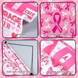 3 Pcs Breast Cancer Awareness Door Sign Flag Pink Ribbon Accessories