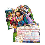 Nc Encanto 20Pcs Modern Cartoon Birthday Invitations, Magic Movie Party Supplies Decoration
