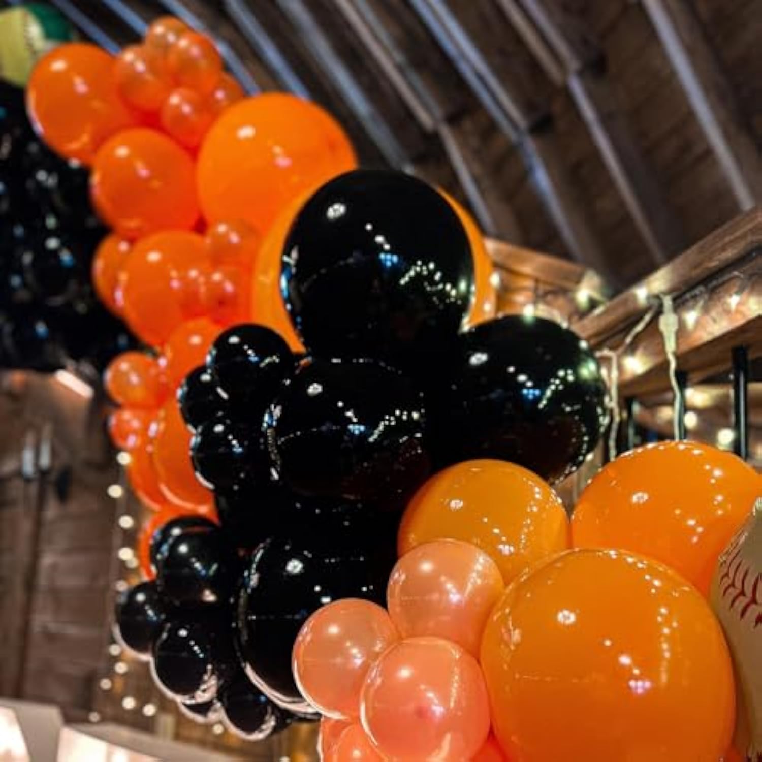 Halloween Balloon Arch Kit: Black & Orange Latex Balloons - 140 PCS