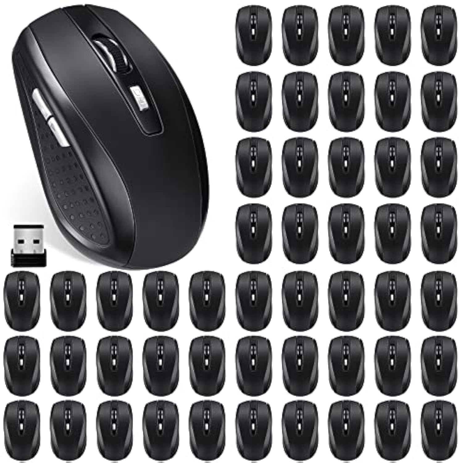 12 Pack Wireless Mouse For Laptop 1200Dpi Wireless Computer Mouse With 6 Butto