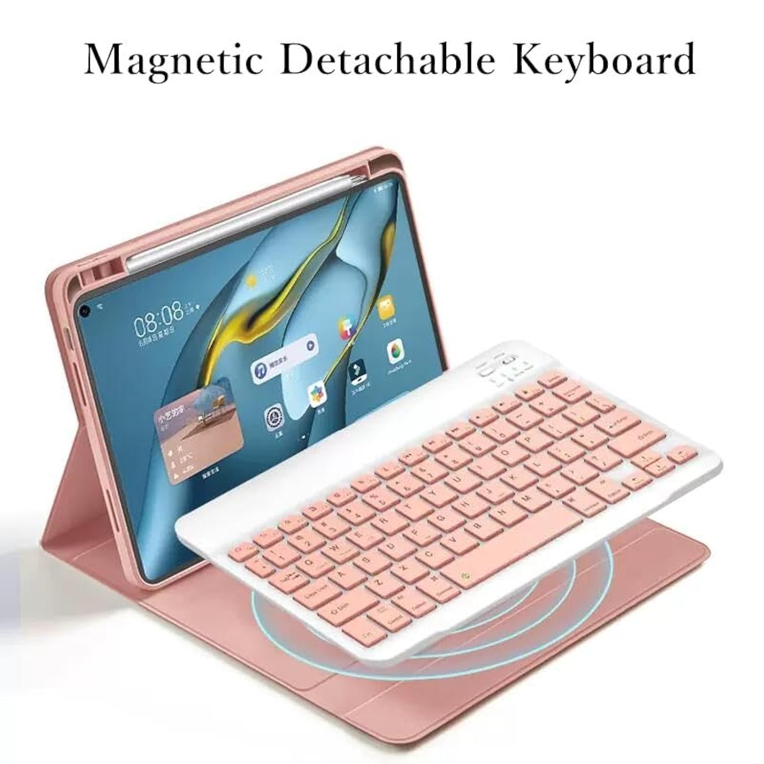 Keyboard Case Mouse For Ipad 9Th 8Th 7Th Generation 10.2 Inch/Ipad Air 3Rd Gen 10.5 Inch/Ipad Pro 10.5 Inch Detachable Cute Color Keyboard Case,Purple