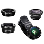 Phone Lens,By ,3 In 1 Clip On 180 Degree Fish Eye Lens+0.65X Wide Angle+10X Macro Lens,Universal Hd Camera Lens Kit For Mobile Phone,Cellphone,Smart Phone