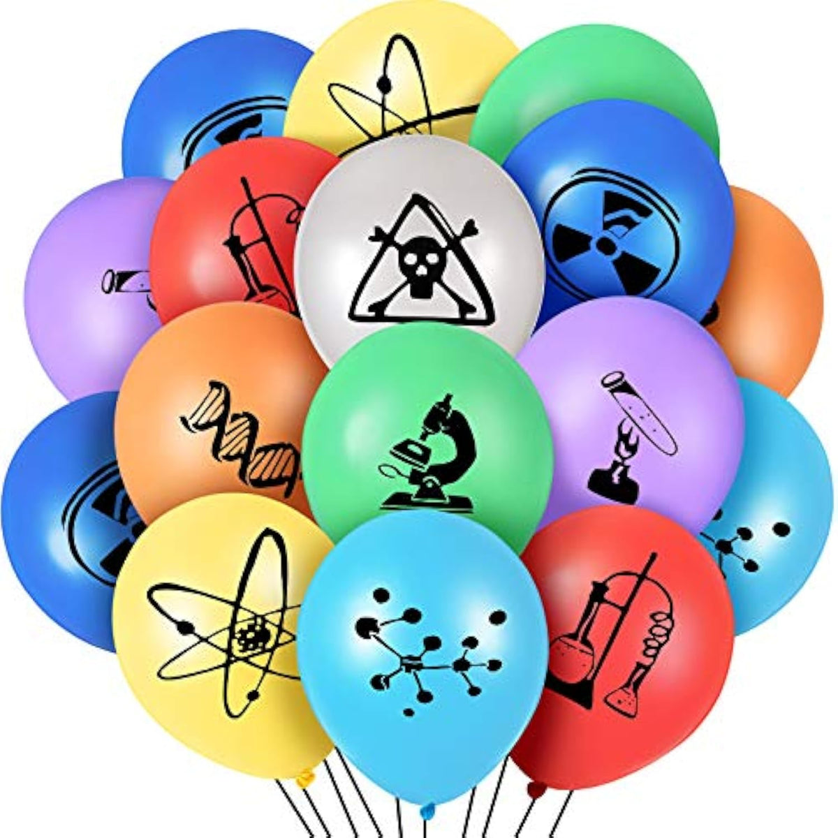 40 Pieces Mad Scientist Balloons for Science Party Lab Birthday Decorations