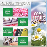 4 Pcs Spring Church Banners For Sanctuary Wall Spring Religious Hanging Backdrop Christian Bible Verse Banner Floral Flowers Inspirational Porch Signs For Sunday School Classroom Decorations