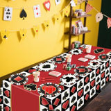 Casino Birthday Party Plates Set For 20 Guests, Including Poker Tablecloth, Napkins, Forks And Plates For Casino Theme Party Decorations Game Night Baby Shower
