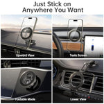 Syncwire Fits MagSafe Car Mount for Car Dash&Tesla Screen[All-Metal] Magnetic Phone Holder, [Flexible Three-axis]360° Rotation Car Mount Strong Magnets Car Phone Holder for iPhone 16 15 14 13 Pro Max