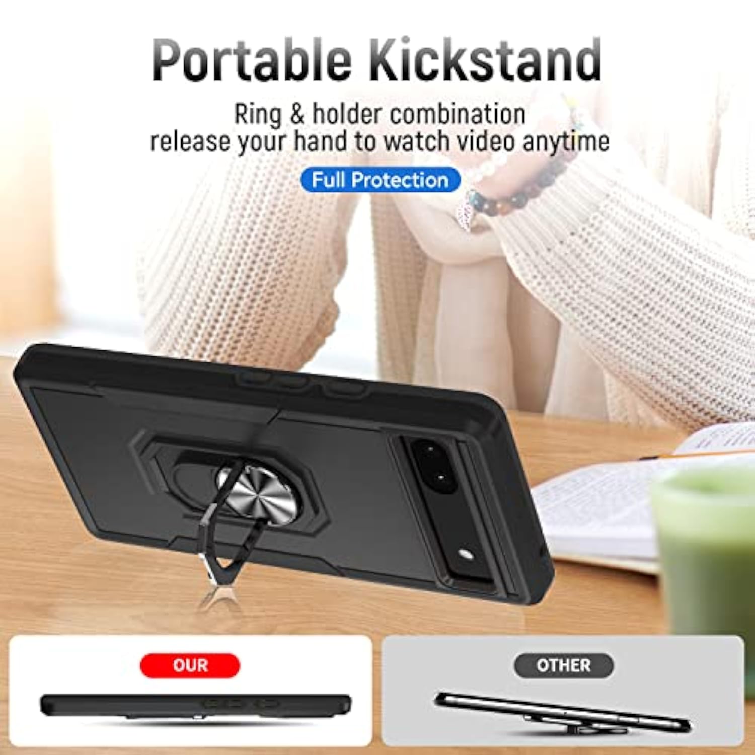 Google Pixel 6A 5G Case with Screen Protector