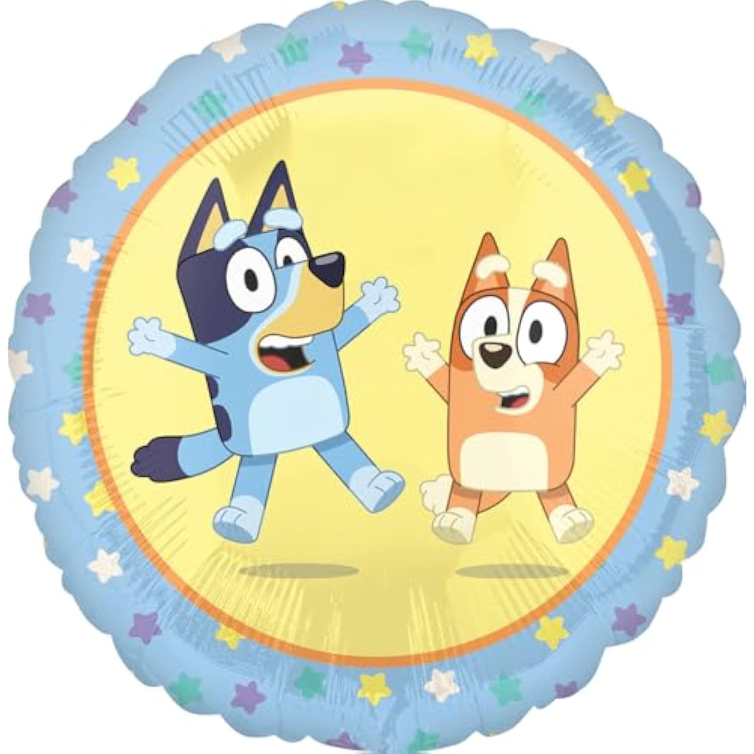 Bingo and Bluey Girl Birthday Party Supplies Foil Balloon Bouquet Decorations 6pc