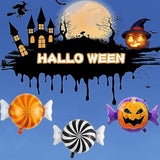 Halloween Foil Balloons: Pumpkin & Candy Party Decorations