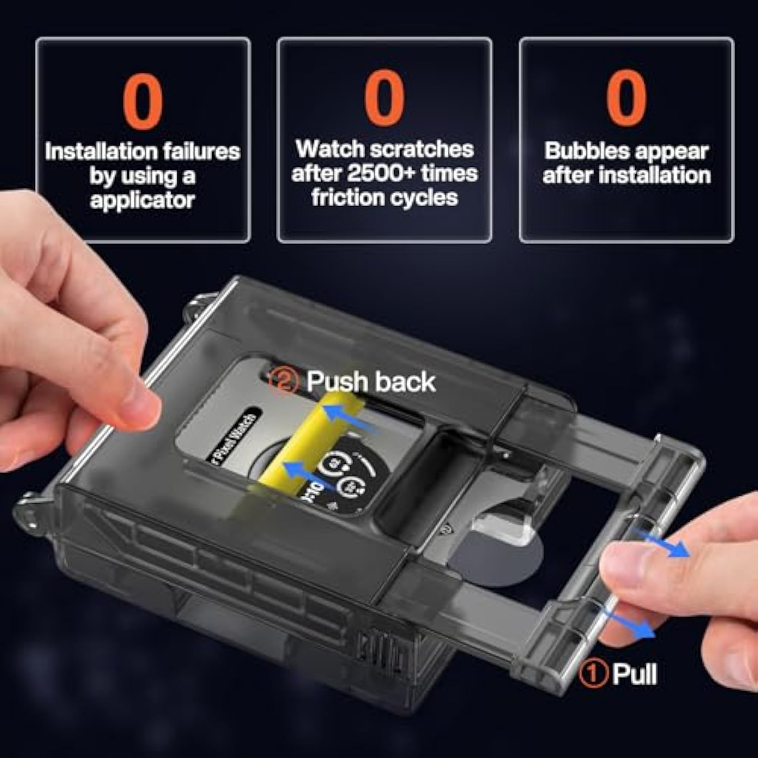 6Pcs Compatible With Google Pixel Watch 3/2/1 Screen Protector 41Mm Accessories, Anti-Scratch Self-Healing Soft Film With Installation Kit, Face Case Cover For Pixel Watch 41 Mm