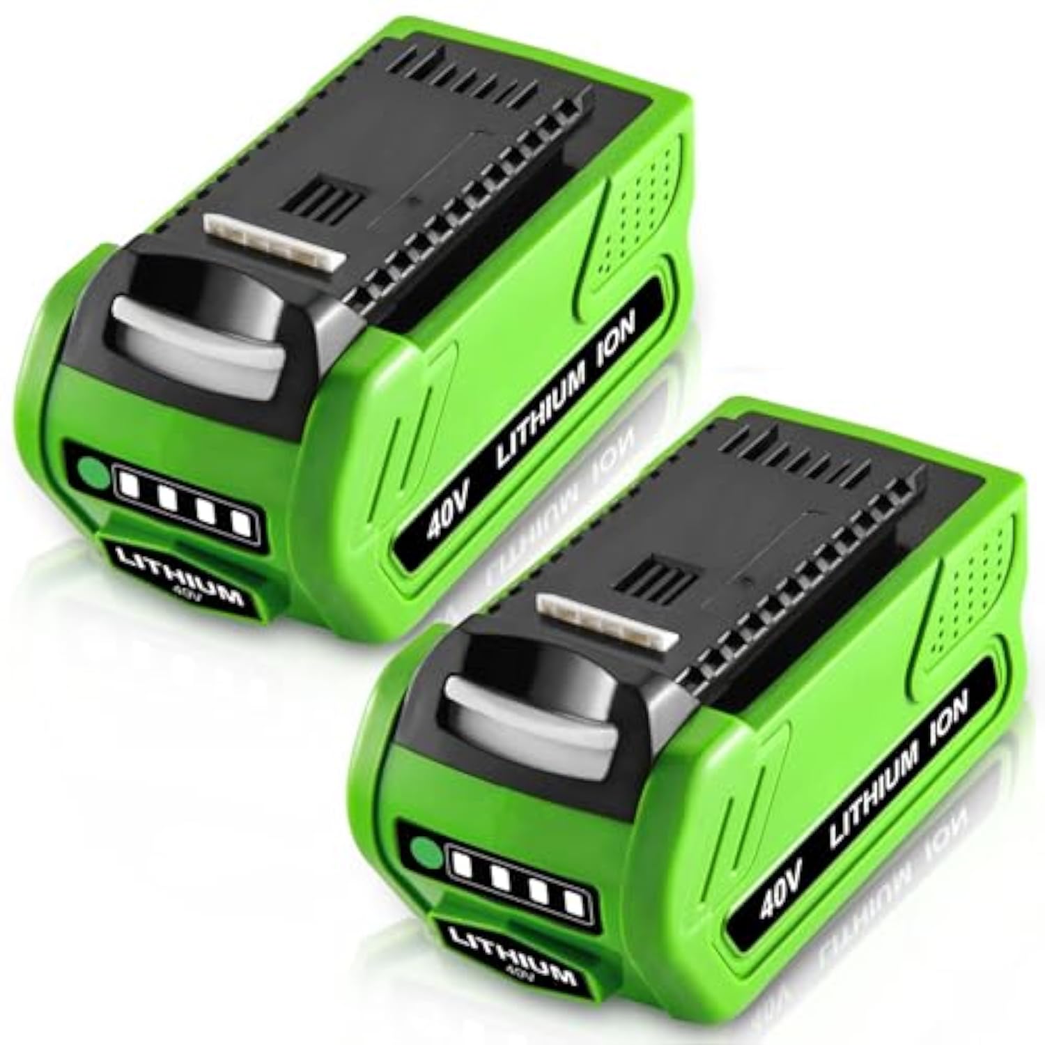 2Packs 40V 6000Mah Lithium-Ion Replacement Battery Compatible With Greenworks 40V Battery G-Max Power Tools 29252 20202 22262 25312 25322 20642 22272 27062 29462 29472 Tools(Not For Gen 1)