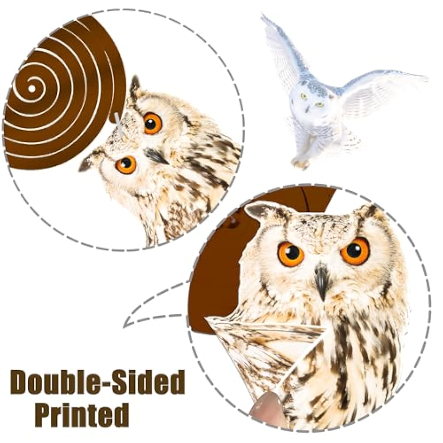 Owl Theme Hanging Swirls For Birthday Party, Baby Shower, Woodland Animal Party Decorations, Ceiling Streamers