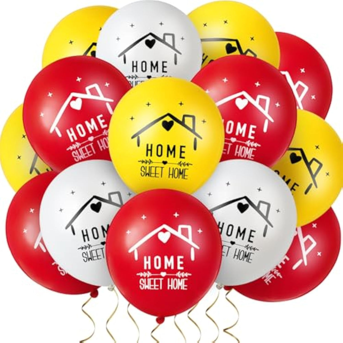 Home Sweet Home Balloons: Housewarming Party Latex Decorations - 60 Pcs