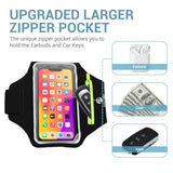Sports Armband for iPhone & Galaxy - With AirPods Pocket & Key Holder
