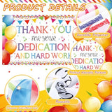 Thank You We Appreciate Backdrop, Employee Appreciation Party, Colorful