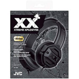 JVC HAS50X XX On-Ear Headphones with Powerful Bass, Dual Exteme Bass Ports, 40