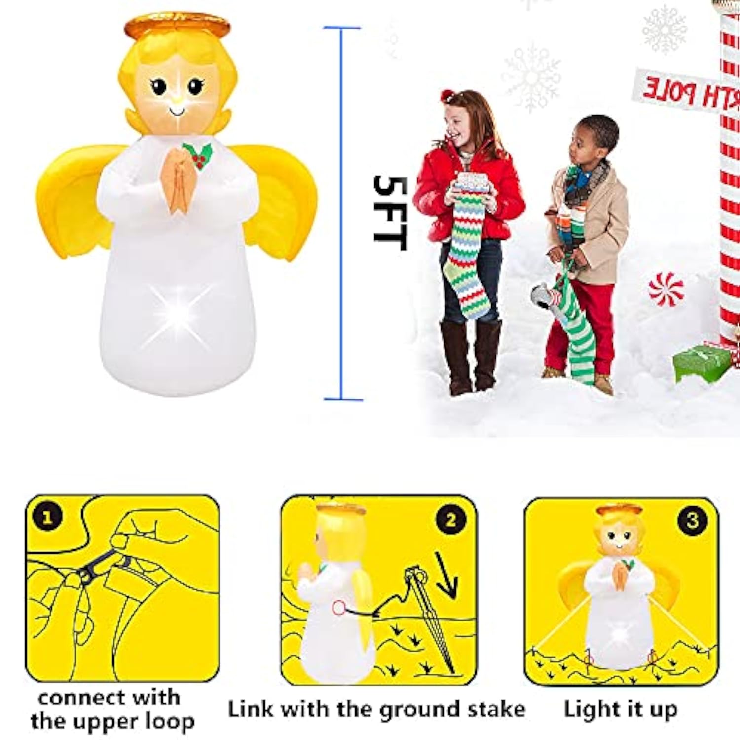 Christmas Inflatables Angel Outdoor Decorations Thanksgiving Inflatables Angel,Religious Christmas Blow Up Yard Decorati