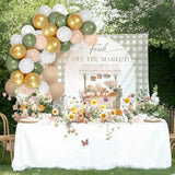 She's Fresh Off the Market Backdrop for Wildflower Bridal Shower & Bachelorette