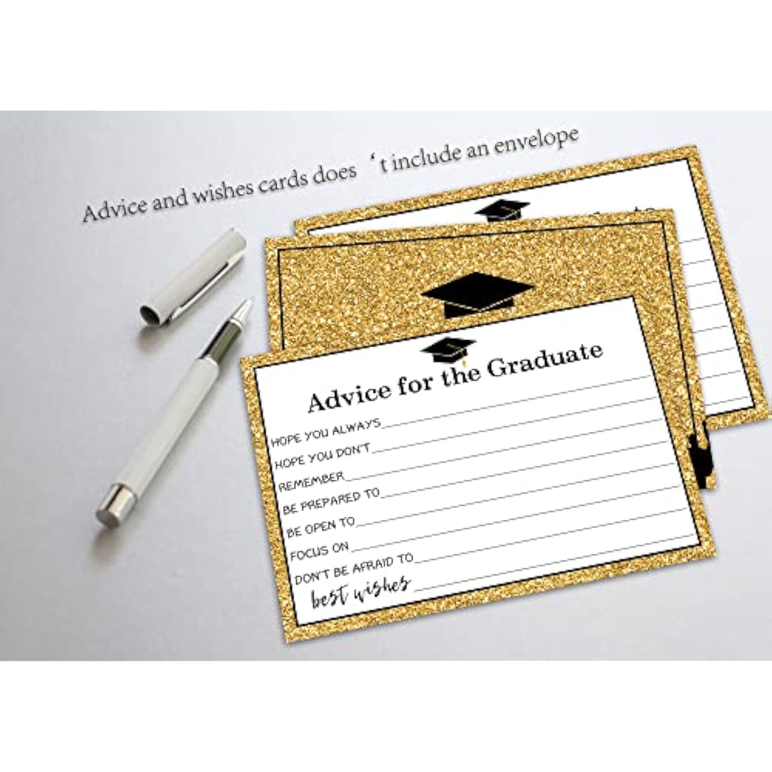 Advice For The Graduate, Graduation Wishes And Advice Cards, Graduation Celebration, Grad Party Games Activities Decorations, High School, College, University And More, 25 Cards (Bb001-Jyk 012Biy)