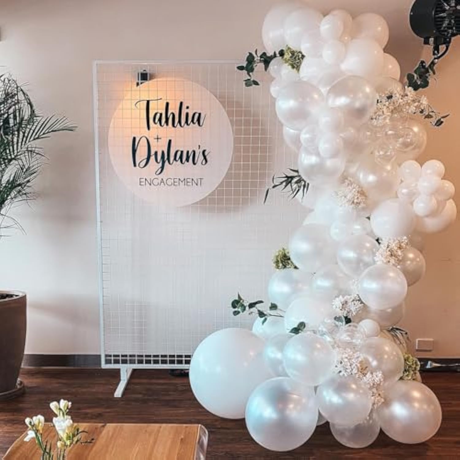 Pearl White Balloon Set: 12" Latex Party Decorations (35pcs)