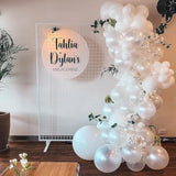 Pearl White Balloon Set: 12" Latex Party Decorations (35pcs)