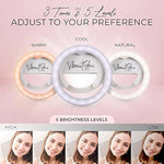 Phone Ring Light Clip On - , Rotatable Selfie Ring Light For Phone, Tablet, Laptop With Usb-C Charging Cable - 3 Color Modes & 5 Levels Of Brightness
