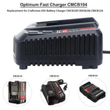 Replacement For 20V Craftsman V20 Lithium-Ion Battery Charger Cmcb100 Cmcb101 Cmcb124 Cmcb102 For Cmcb201 Cmcb202 Cmcb203 Cmcb204 Cmcb205 Cmcb209 Power Tool Batteries