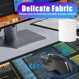 Excel Cheat Sheet Desk Pad, 31.5" X 11.8" Waterproof Mouse Pad Gaming Desk Mat, Office Keyboard Pad For Computer Gaming Office (31.5" X 11.8")