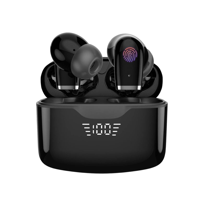 Bluetooth Headphones True Wireless Earbuds With Noise Cancelling Mic 48Hrs Pla