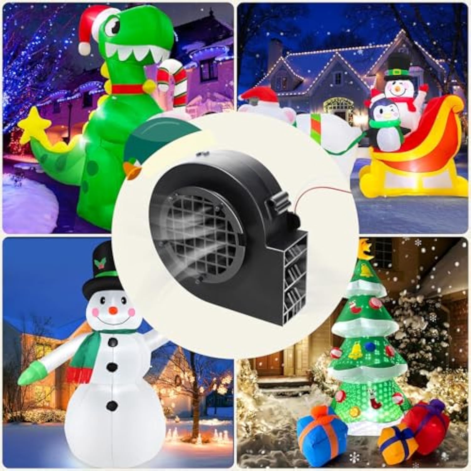 Christmas Inflatable Fan Replacement, Air Blower For Christmas Yard Inflatable Blow Up Outdoor Holiday Yard Inflatables