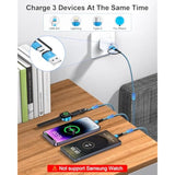For Apple Watch Charger, 3 In 2 Usb C Cable For Iphone Charger, 6Ft Multi Fast Charging Cable, Usb Magnetic Wireless Charging Cable For Iwatch Ultra/Se/10/9/8/7/6/5/4/3/2/1, Iphone 17/16/15/14/13/12