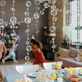 White Bubble Garland Under The Sea Party Decorations Bubble Streamers Mermaid Birthday Backdrop Spongebob Decor Nautical Banner Hanging Underwater Ocean Beach Party Supplies - Pack Of 10