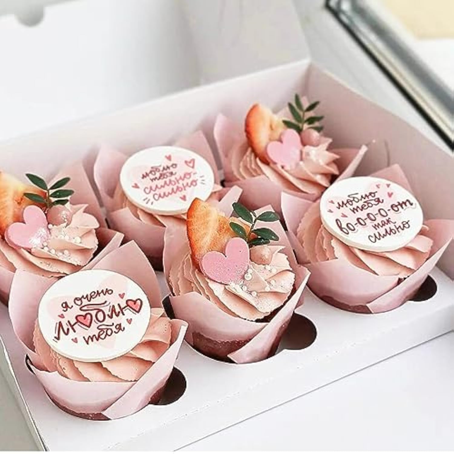 150 Pieces Tulip Cupcake Muffin Liners Paper Baking Cups Greaseproof Cupcake Wrappers For Birthday Wedding Party Baby Showers Catering Restaurants(Pink)