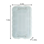 Tray Molds, Bow Silicone Tray Resin Mold, Container Storage Silicone Molds For Epoxy Resin, Display Rectangle Jewelry Plate Candle Holder Soap Dish Serving Board Mold Casting Craft Kit