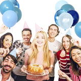 48-Pc Light & Navy Blue Balloon Set for Birthday & Baby Shower Décor