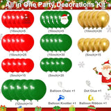 Christmas Party Decorations 345 Pcs Santa Tableware Paper Plates Napkins Serve 24 Merry Christmas Backdrop Tablecloth Balloons Arch Friendsmas Holiday Xmas Party Supplies