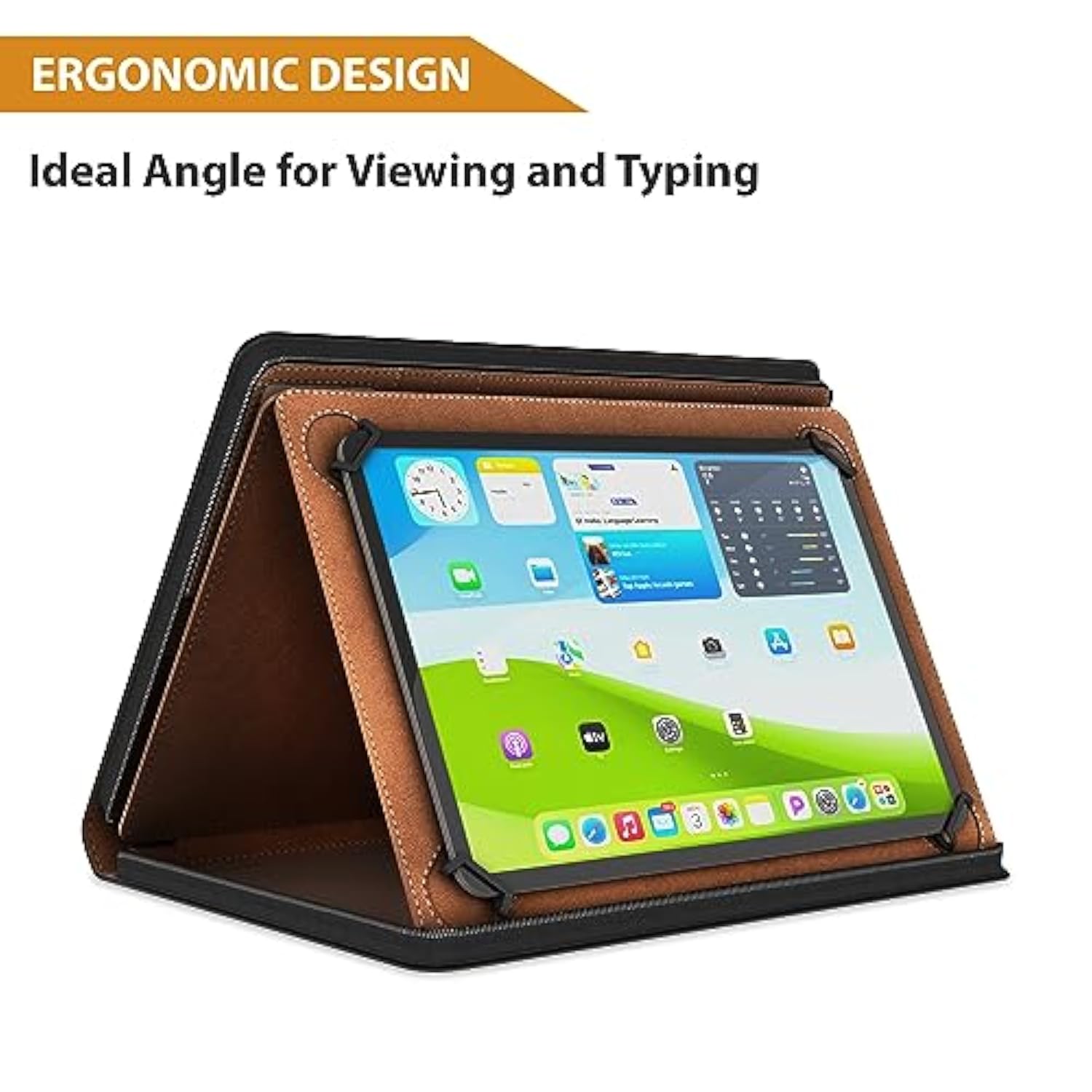 Universal Padfolio Case – Tablet Portfolio Organizer with Notepad Holder – Compatible with iPad 10th 11th Gen, iPad Pro 11, iPad 7 8 9 10.2 10.9 and 9.7 inches
