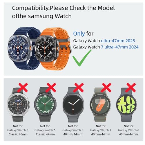 Bling Case for Samsung Galaxy Watch Ultra 47mm (2025/2024) Glitter Diamond Protective Cover PC Plated Bumper Frame Accessories for Galaxy Watch Ultra