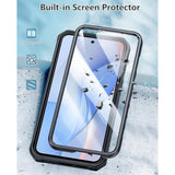 For Samsung Galaxy S24-Fe Case: Military Grade Rugged Cell Phone Cover With Kickstand & Holster | Shockproof Tpu Protection Bumper Matte Textured Design For Galaxy S24 Fe Cases 6.7Inch - Black