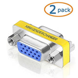 Svga Connector, Db Hd New 15 Vga Svga Kvm Female To Female Gender Changer Adapter Coupler Pack Of 2
